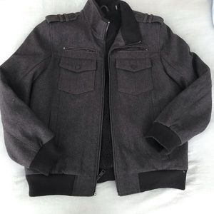 Bomber style jacket, Mens, Black Rivet.